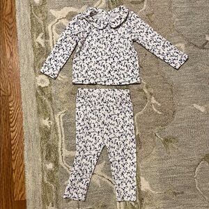 Baby GAP Blue Floral Set 6-12m